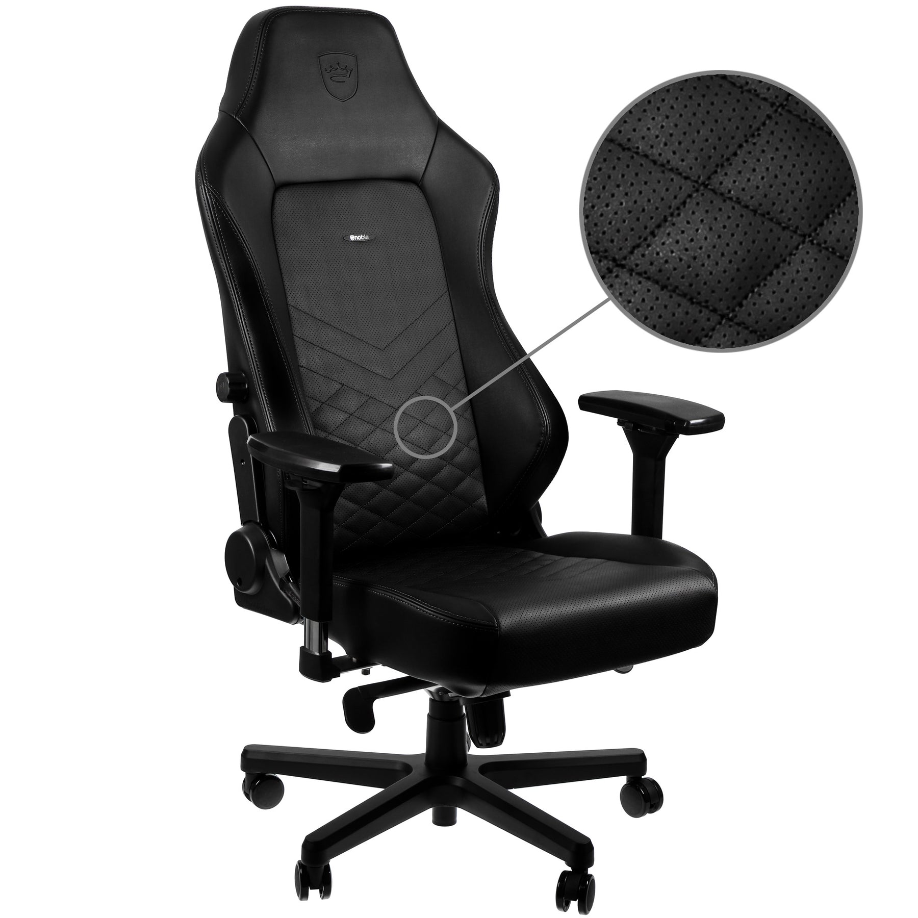 noblechairs Lumbar-Support Pillow, Gaming-Chair Cushion Set, Black/White